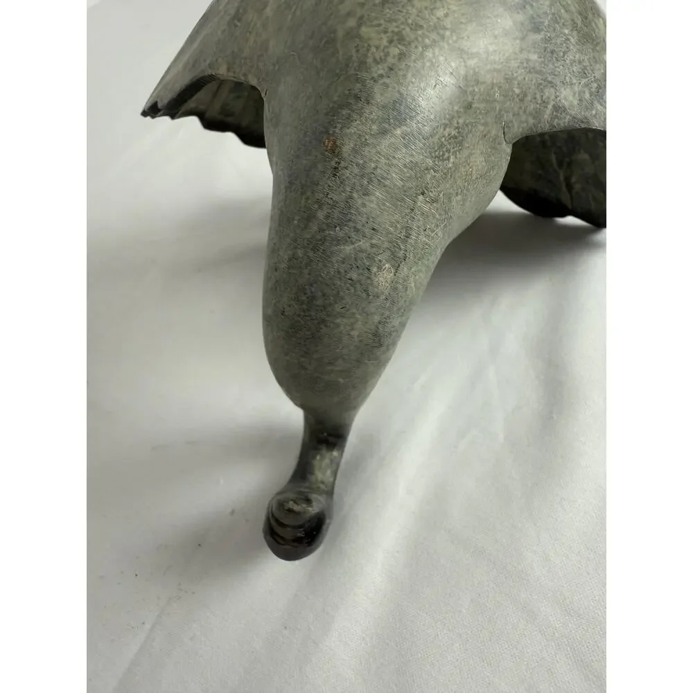 Vintage World Market Swan Metal Trinket Candy Dish Decorative Bowl